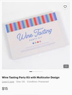 Wine tasting party kit