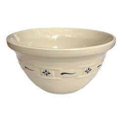 Longaberger Pottery Woven 10” Mixing Bowl