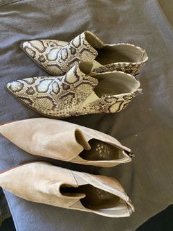 Vince Camuto boots beige both size 8