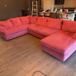 Pink Sectional Couch