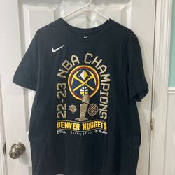 Denver Nuggets Nike Navy Blue 22-23 NBA Finals Champions T-Shirt
