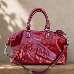 Coach Ashley Patent Leather Satchel Handbag #J1149-F15454