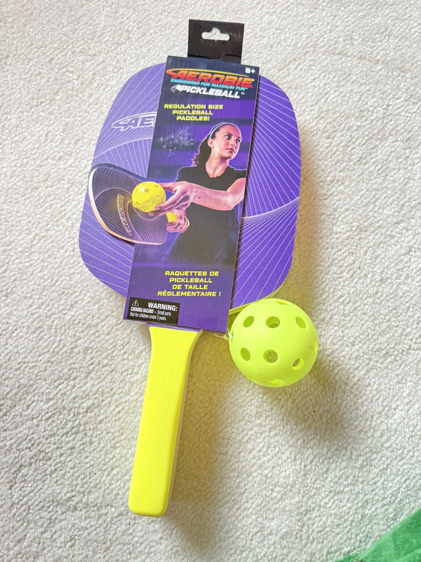 Pickle ball pedal and ball set