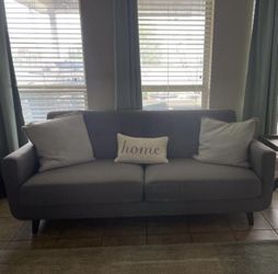 Gray Allie 82” Mid-Century Modern Sofa by Living Spaces