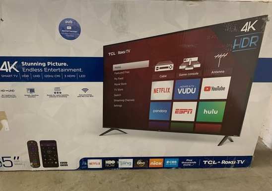 Brand New TCL ROKKU TV 55” inch. Open Box w/ warranty 4 R8