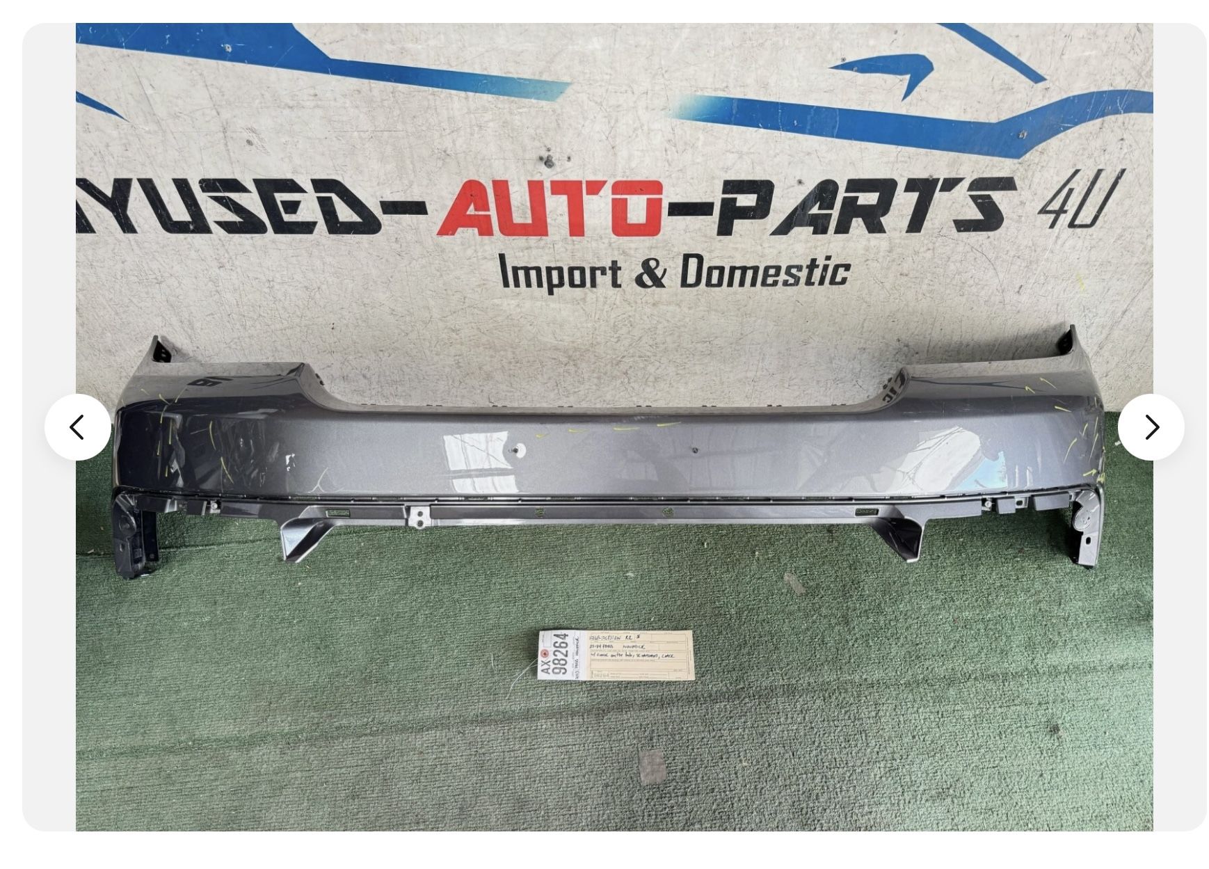 w/cracks 2022 - 2023 - 2024 FORD MAVERICK FRONT BUMPER COVER OEM AX98264