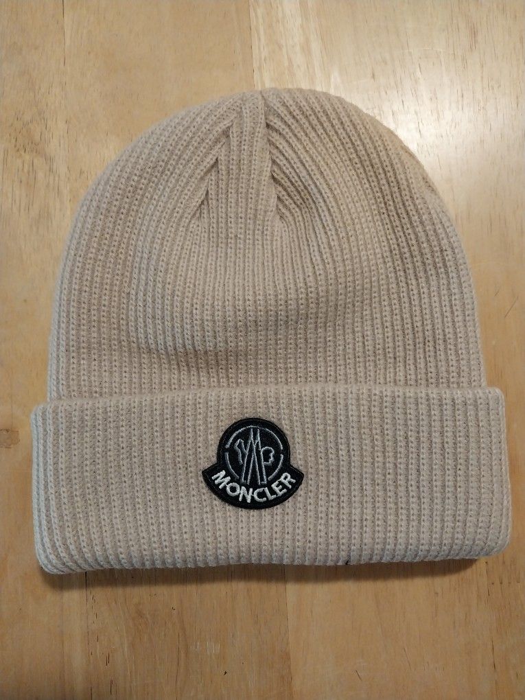 Tan Moncler Beanie