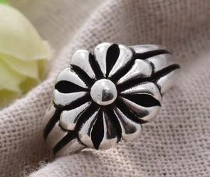 Stainless Steel Adjustable Chrome Hearts Ring