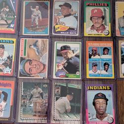 14:Baseball cards legends Willy Mays, Babe Ruth, Rogers Hornsby + others