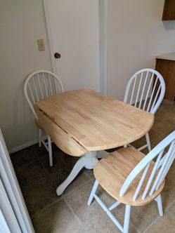 Collapsible table & 3 chairs