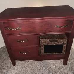 Wood nightstand