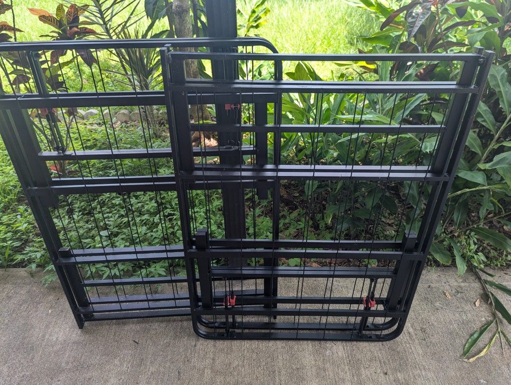 Two Twin Metal Folding Bed Frames