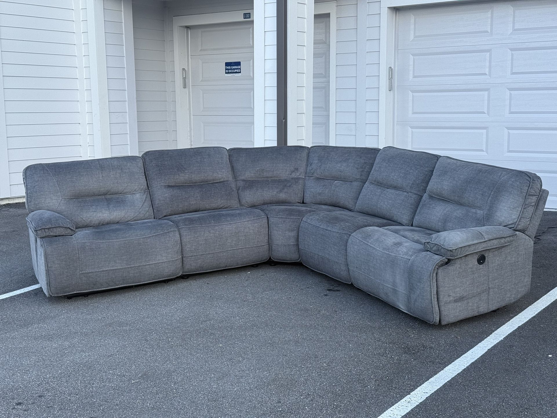 Sectional Couch Great Condition Power Recliner Ashley Furniture Delivery Available