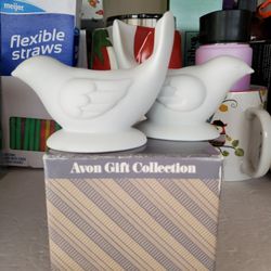 Vintage Avon Bird Taper Candle Set Holders