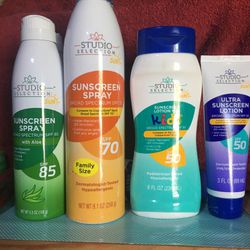 $15 For All 4    (2 Spray And 2 Lotion Suntan Protection)