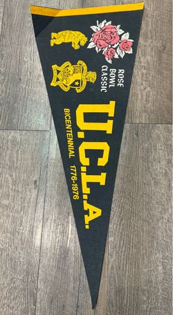 Vintage Rose Bowl UCLA Bicentennial Pennant 1976