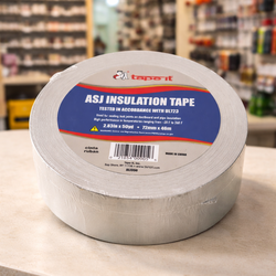 2 Cinta ASJ de Aluminio para Aislamiento – Alta Resistencia UL723 | 72mm x 46m