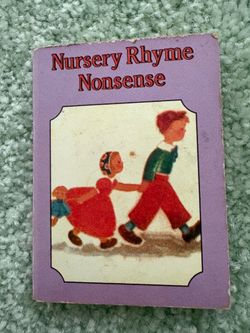 Vintage 1986 Nursery Rhyme Nonsense Corey Nash Chatham River Press Mini Book