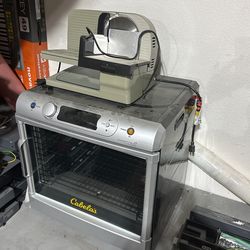 Never Used Cabelas 12-rack Jerky Oven W/ Chefs Choice 615 Slicer