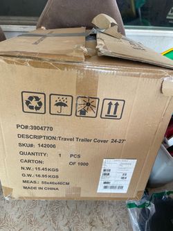 Leader RV trailer cover for 24-27 feet