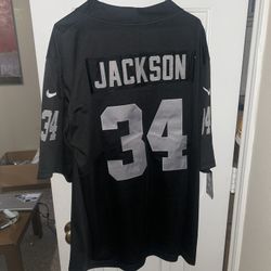Oakland Raiders Bo Jackson black jersey size xl
