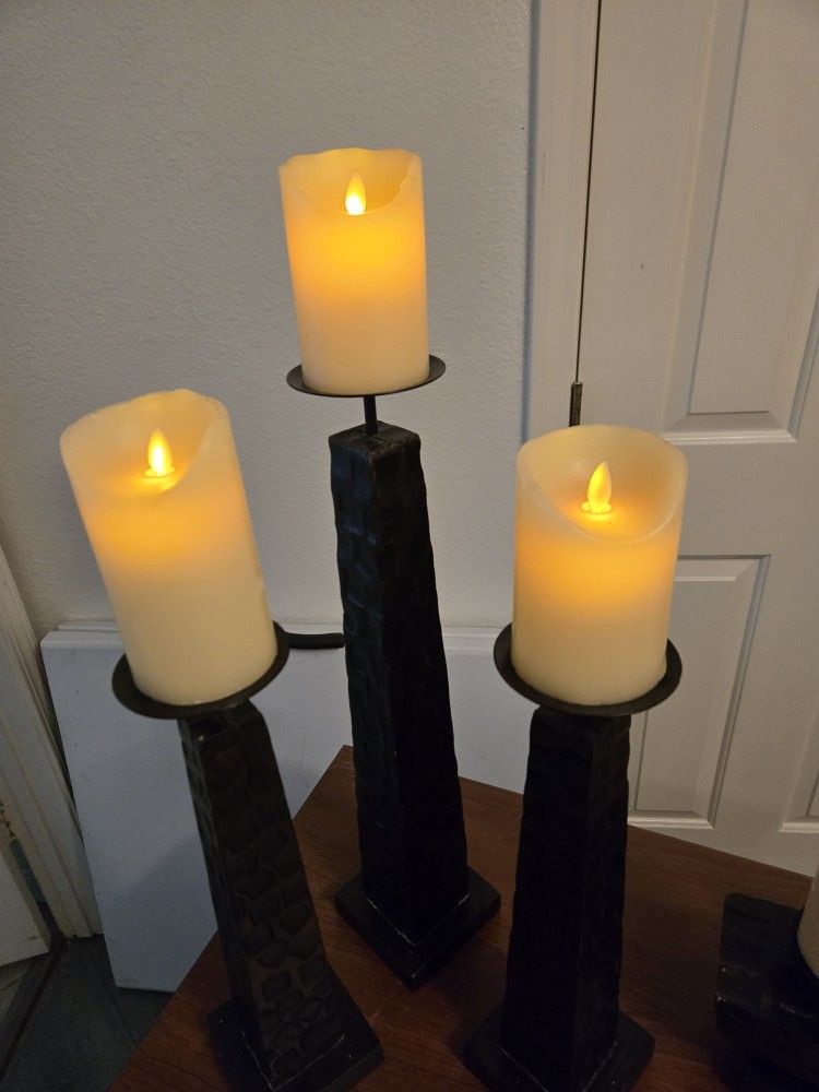 Candle Holders + Candles