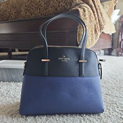 Navy blue and black Kate Spade purse