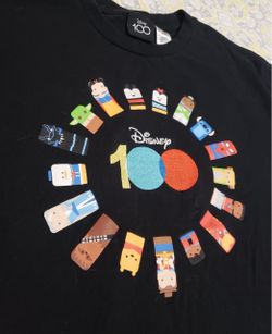 Disney 100 Anniversary Graphic T-Shirt: Disney 100 Mickey & Friends Unified Characters Tshirt, Size Medium!