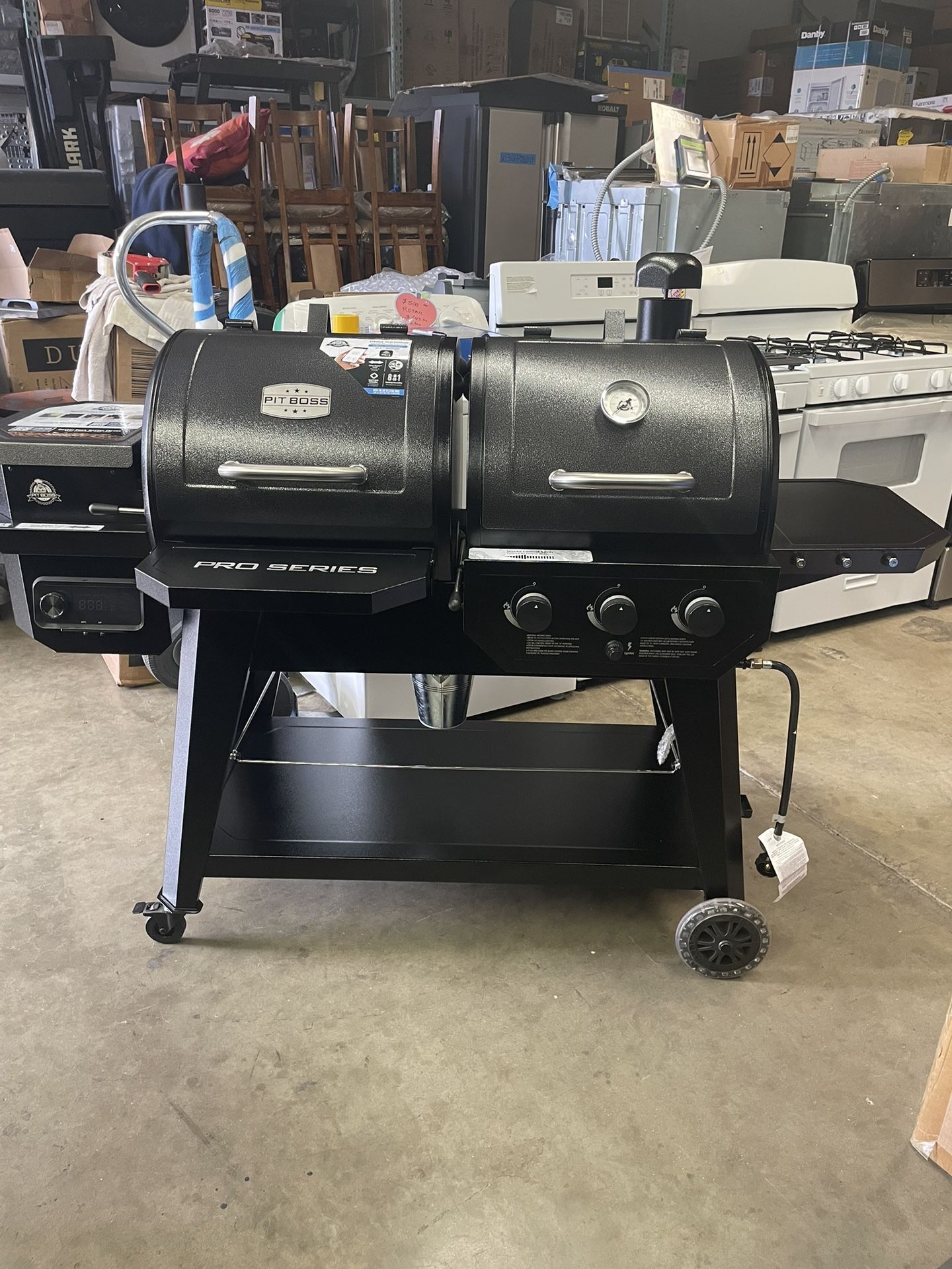 Bbq Grill Pellet And Gas Propane Pit Boos 