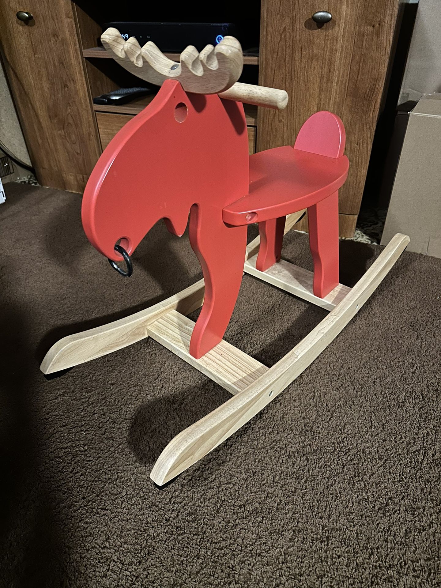IKEA Ekorre Red ROCKING MOOSE