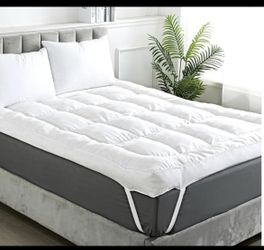 WhatsBedding 5 Inch Memory Foam Mattress Topper Full Size, White