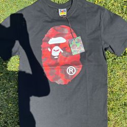 Bape Camo Big Ape Head Red/Black New XL