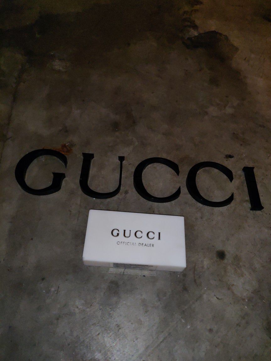 Real Gucci Brick And Lettering