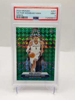 NBA Debut Victor Wembanyama RC Green Mosaic Prizm