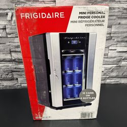 Frigidaire Retro Beverage Refrigerator, Silver,