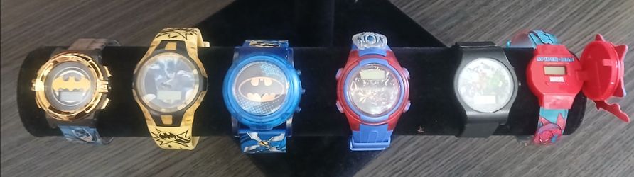 WATCHES 6 MARVEL & DC
