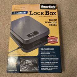 SnapSafe Portable Combination Lock Box (X-Large)