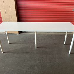 Ikea Extra Long Lagkapten Table Desk With Olov Adjustable Legs (Delivery Available)