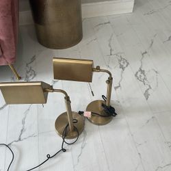 Set Of Night Lamp Brass Look Solid and Excellent Decor 