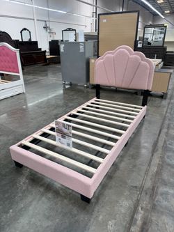 New twin bed frame with mattress