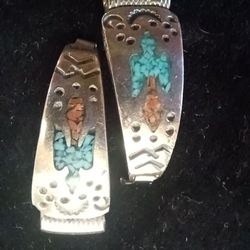 Silver, Turquoise And Coral Watch Bands