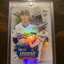 2025 Topps Update Home Field Advantage Roki  Sasaki 