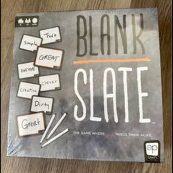 Blank Slate Game Brand New