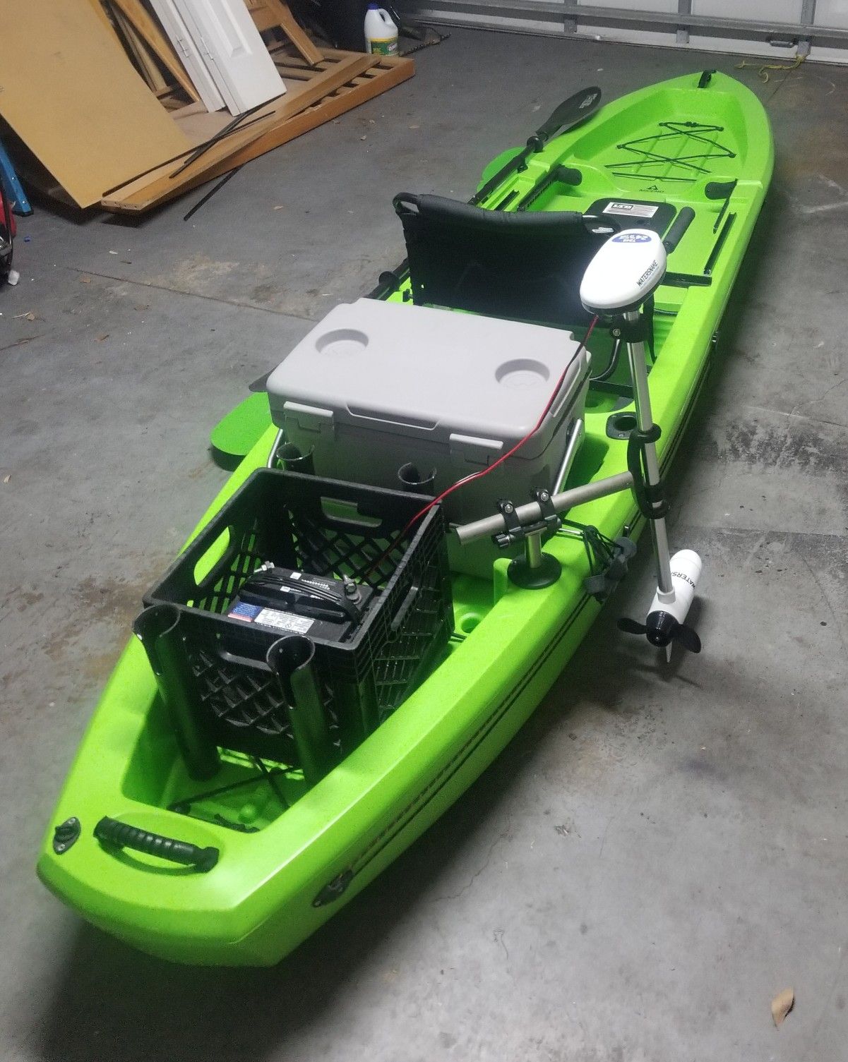 Ascend fs12t kayak w/ Trolling Motor for Sale in Orlando, FL OfferUp