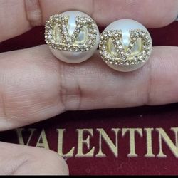 Valentino Stud Earrings AUTHENTIC 