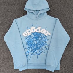 $125 BLUE SP5DER HOODIE