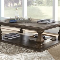 Ashley Johnell Cofee Table And 2 End Tables - Like New