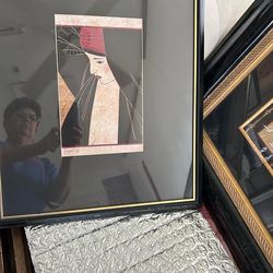 Oriental framed art  $75 each or $180 for all 3