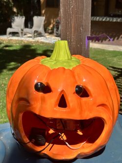 Original Dept. 56 pumpkin candy dish