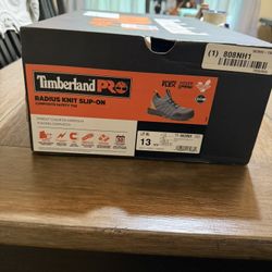 Timberland Pro Radius Knit Slip On Composite Safety Toe Shoes Size 13 